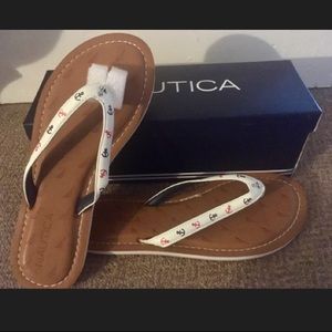 NAUTICA FLIP FLOPS WITH ANCHOR